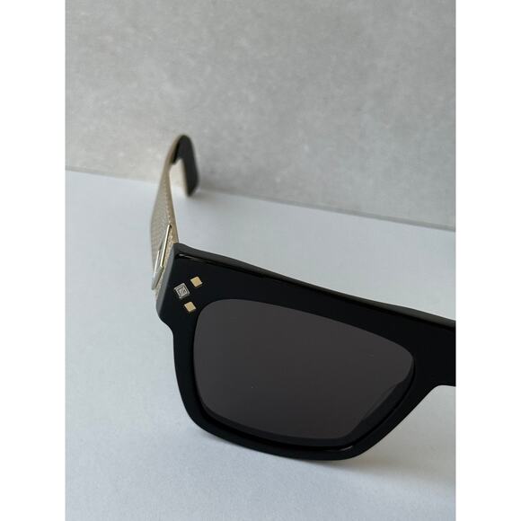 NEW Dior CD Diamond S8I Square Sunglasses in Black Gold $750 main image 4